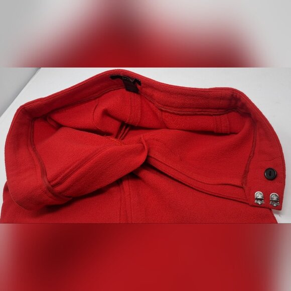 Smythe Canada Women's' Pants Flare Leg Red 100% Wool size 00 27Wx24.5 - Picture 10 of 13